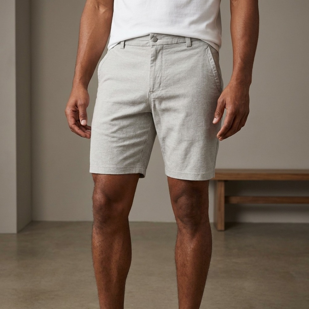 LULULEMON Mens Commission Shorts‎ 34 Gray Polyester Athleisure Tech Prep